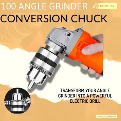 100 Angle Grinder Conversion Chuck | Transform Angle Grinder into an Electric Drill - LUCKY FIG