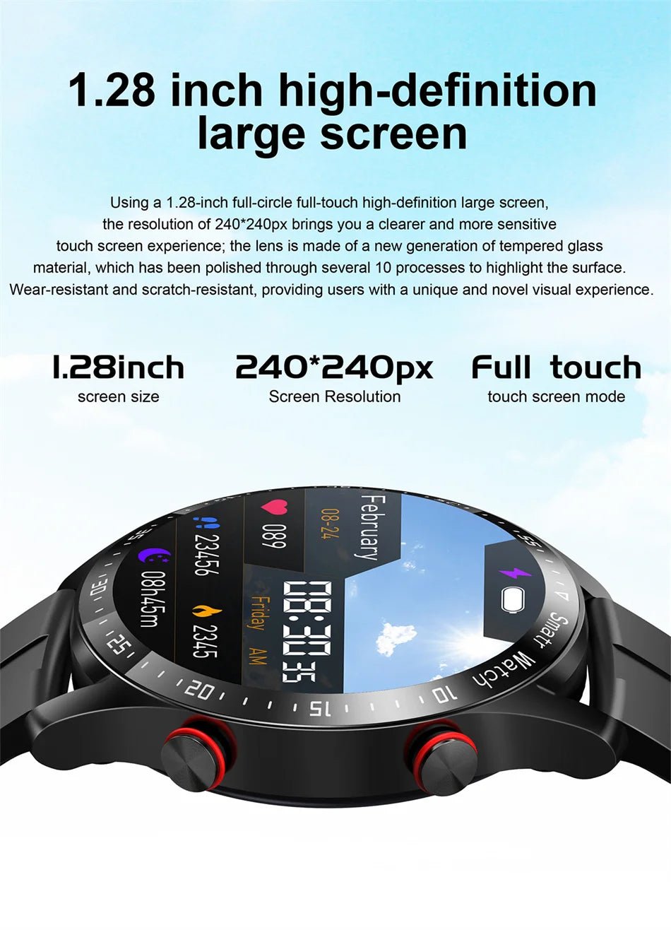 2024 Waterproof Bluetooth Smartwatch for Men and Women ⌚️💦 - Compatible with iPhone &amp; Samsung, Full Touch Screen, IP67 - LUCKY FIG