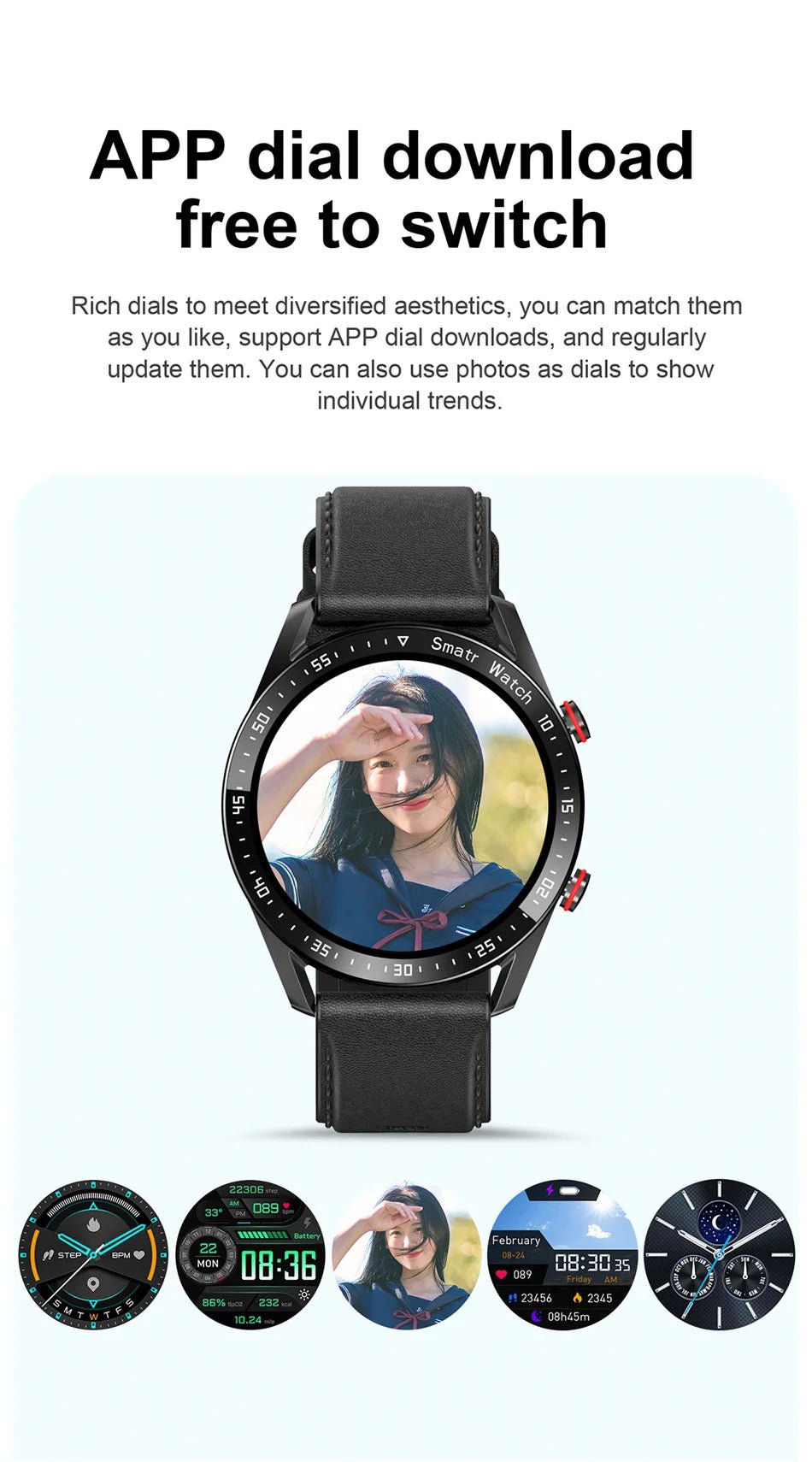 2024 Waterproof Bluetooth Smartwatch for Men and Women ⌚️💦 - Compatible with iPhone &amp; Samsung, Full Touch Screen, IP67 - LUCKY FIG