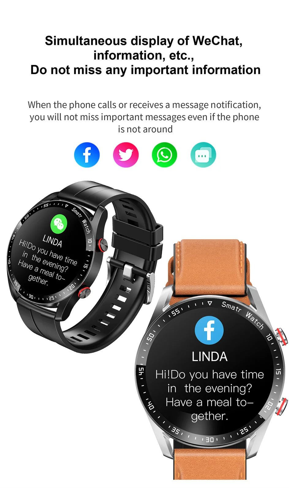 2024 Waterproof Bluetooth Smartwatch for Men and Women ⌚️💦 - Compatible with iPhone &amp; Samsung, Full Touch Screen, IP67 - LUCKY FIG