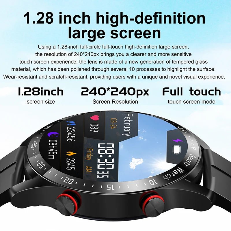 2024 Waterproof Bluetooth Smartwatch for Men and Women ⌚️💦 - Compatible with iPhone &amp; Samsung, Full Touch Screen, IP67 - LUCKY FIG