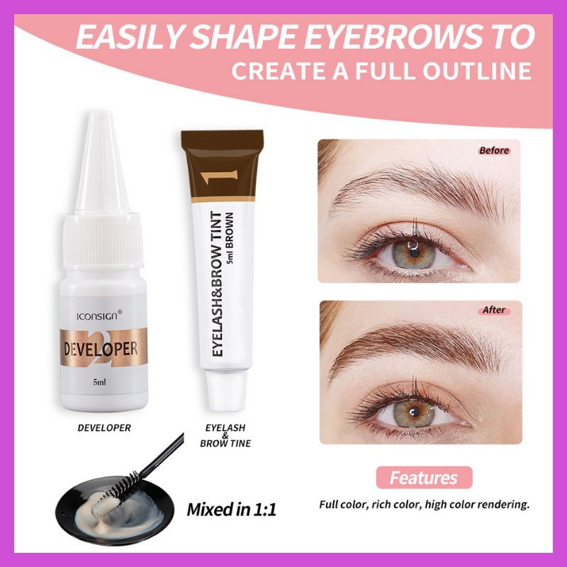 All - in - One Eyelash and Eyebrow Tint & Lash Lift Kit – Easy At - Home Application - LUCKY FIG