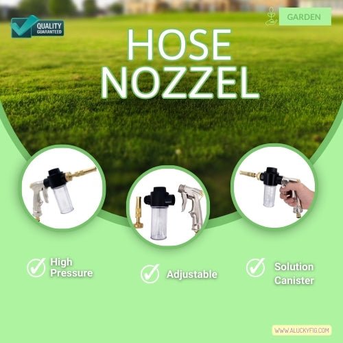 High - Pressure Hose Nozzle - Adjustable | Multi - Use Applications - LUCKY FIG