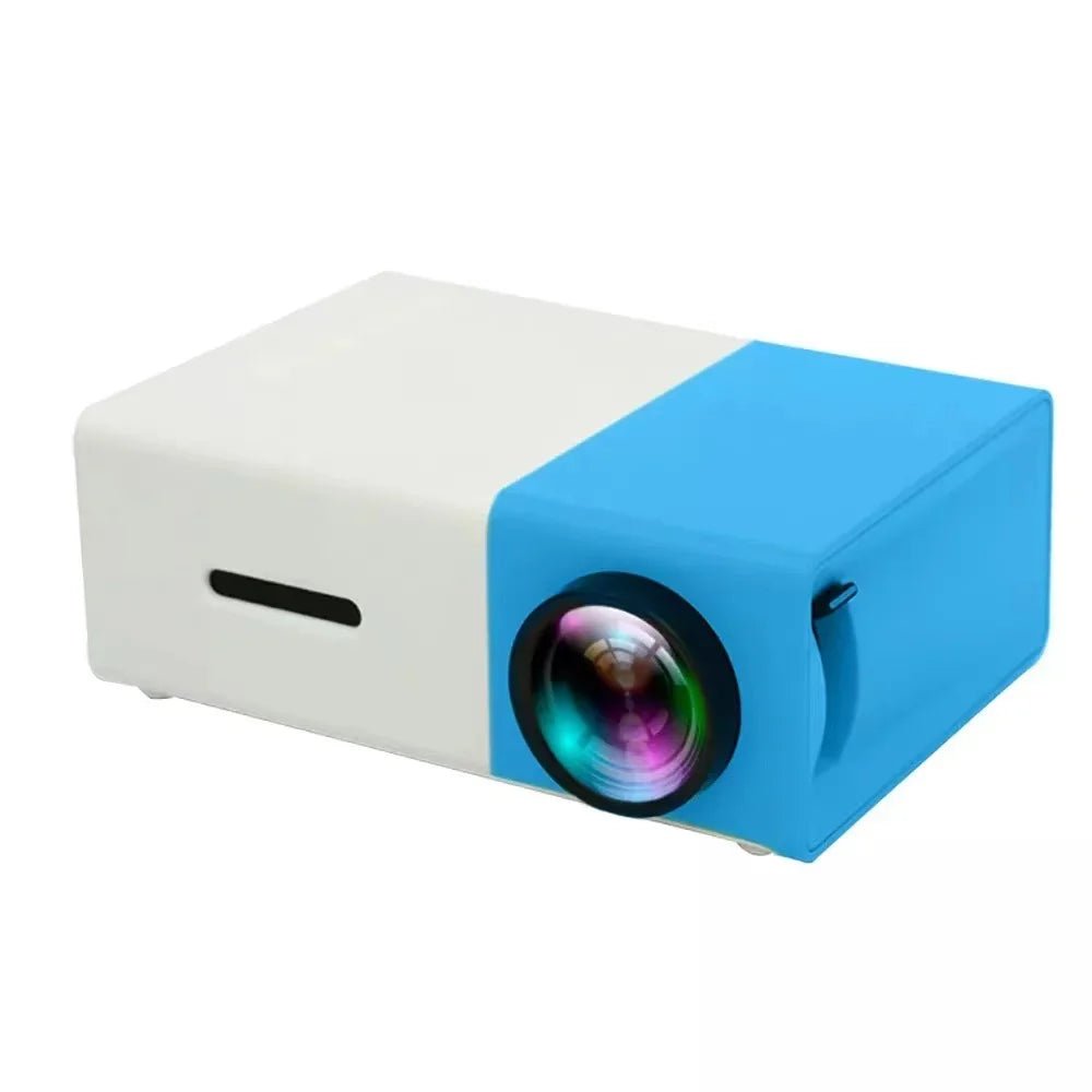 Multi - Interface Mini Portable Projector - Compact Laser+LED Video Entertainment - LUCKY FIG