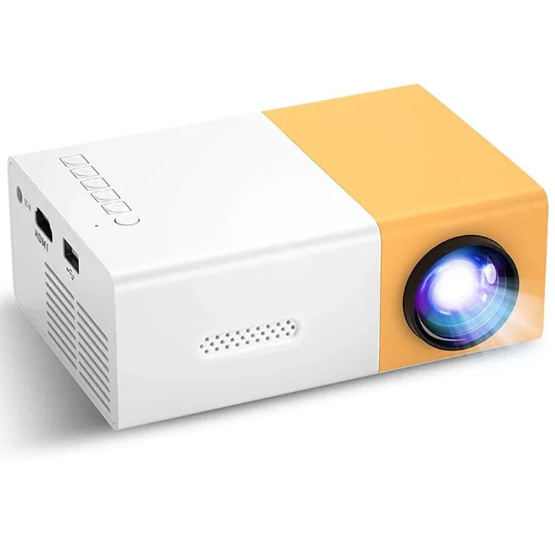 Multi - Interface Mini Portable Projector - Compact Laser+LED Video Entertainment - LUCKY FIG