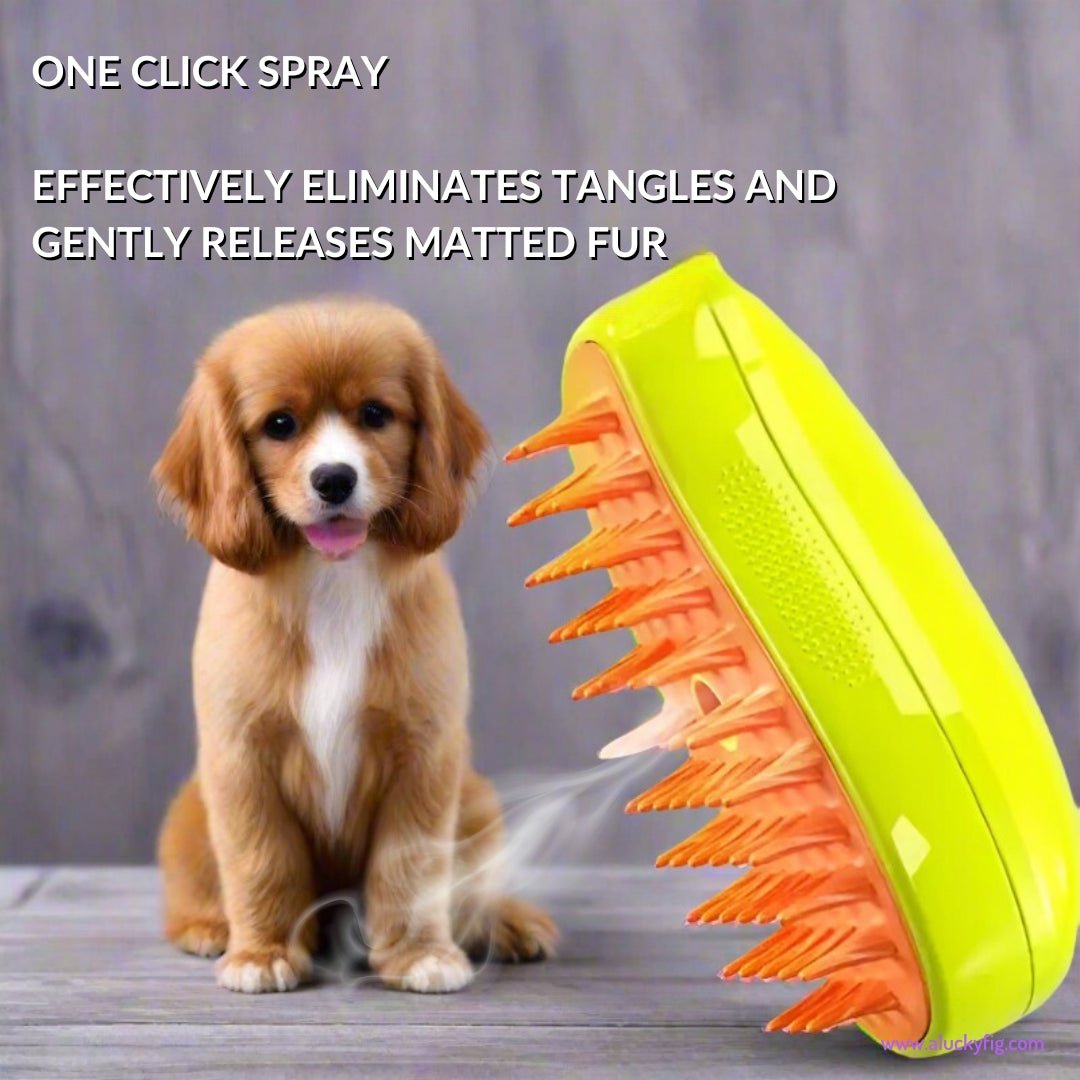 Multifunctional Steamy Grooming Brush | Gentle, Durable, and Versatile Pet Tool - LUCKY FIG