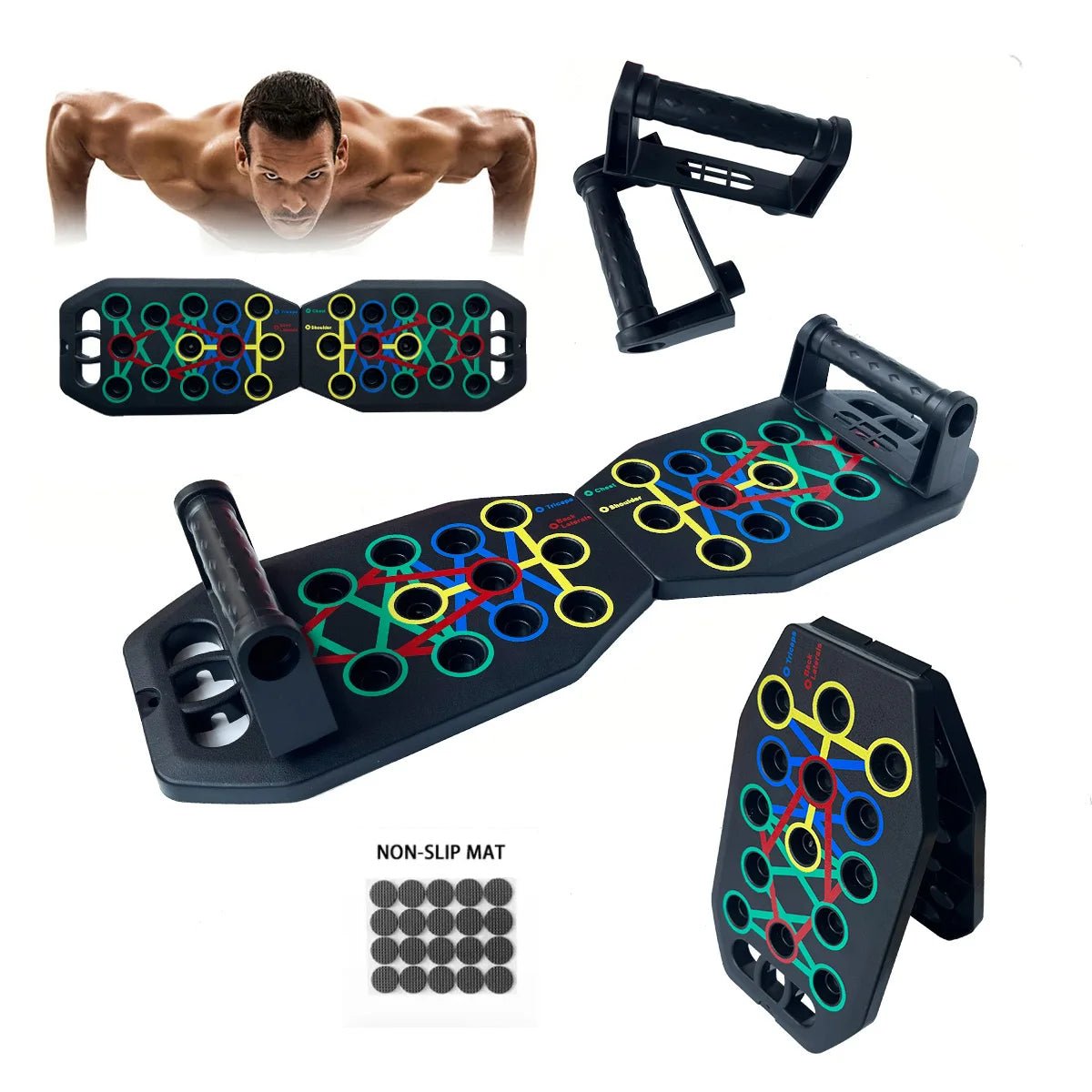 Push Up Board | Multi - Function Push Up Bar - Your Ultimate Home Workout Companion! 🏋️‍♂️💪 Professional Home Strength Training - LUCKY FIG